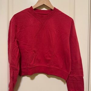 LA Hearts Cropped Red Women's Sweatshirt Size Small